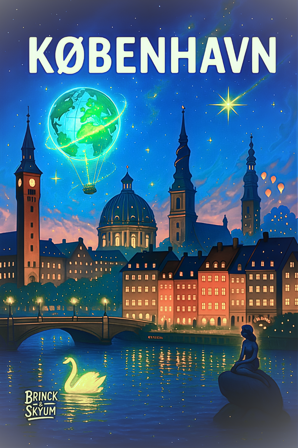 KØBENHAVN | Børneplakat med hygge og eventyr