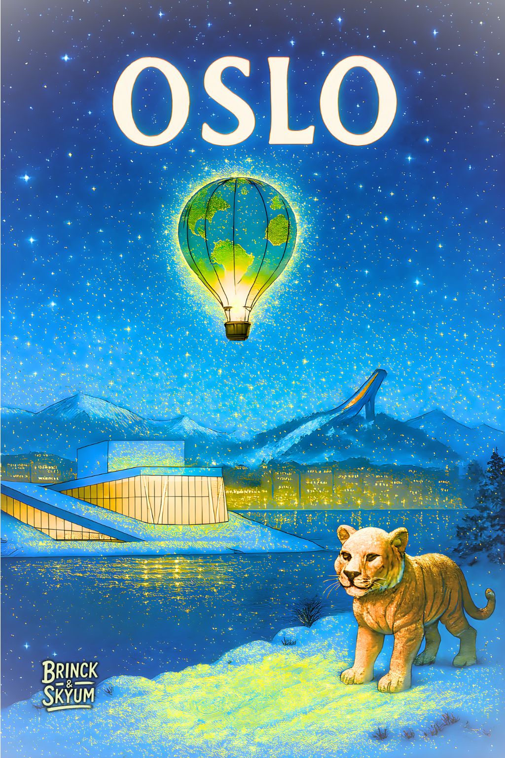 OSLO | Børneplakat med nordisk eventyr og drømme